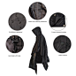 Amazon.com : BESTHUNTINER Rain Poncho Camo Raincoat Multifunctional Super-lightweight Waterproof Black Color For Ourdoor Ground Sheet Shelter Rain Poncho One Size Fit All. : Sports & Outdoors