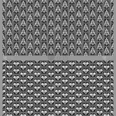 黑色和白色的背景图案几何和花卉元素，向量集合。无缝模式,纹理。