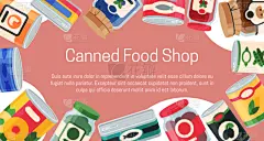 蔬菜,商品,绘画插图,罐子,罐头,矢量,小罐,清新,食品