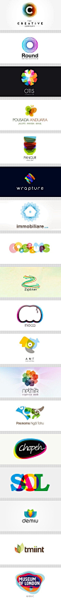 色彩叠加的logo设计~好漂亮
