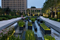 Beiqijia Technology Business District | Martha Schwartz Partners | Archinect : The project’s landscape is subdivided into three programmatic zones including commercial/retail/ office, central park/ common area and residential. A striped ground plane patte