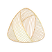 端午节复古港风立体浮雕金色线描粽子