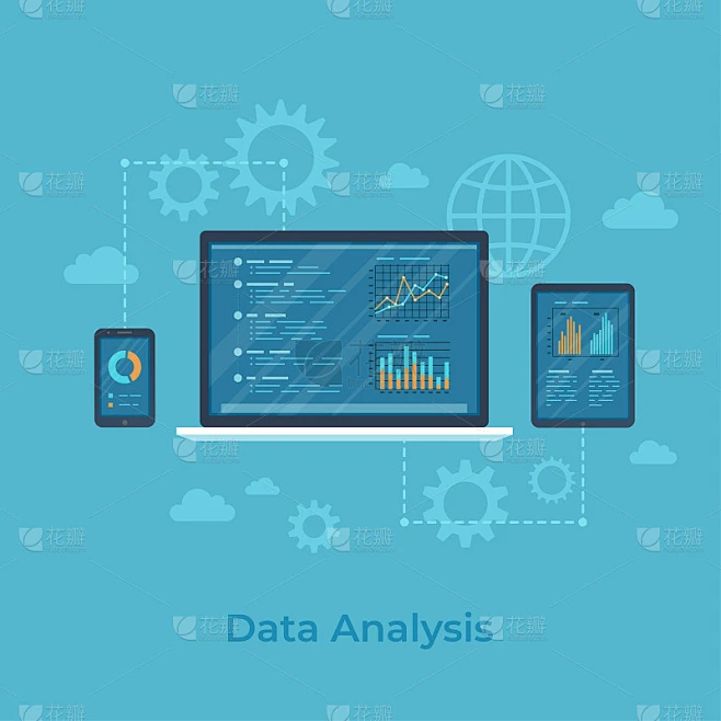 Data analysis. Online audit, research, report, ana素材-花瓣网
