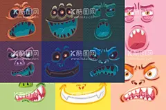 各种表情  - 源文件下载【酷图网】表情,各种表情,五官,头像,卡通,手绘,卡通表情,脸表情,可爱表情,卡哇伊脸图标,脸图标,卡通五官