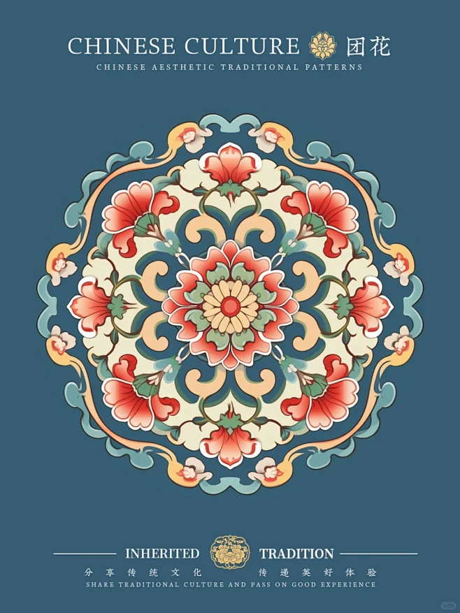 原创｜中国传统纹样｜花团锦簇-花瓣网