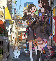 炸鸡块君❤采集到插画