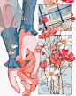 个性独特！12张复古分镜插画作品欣赏