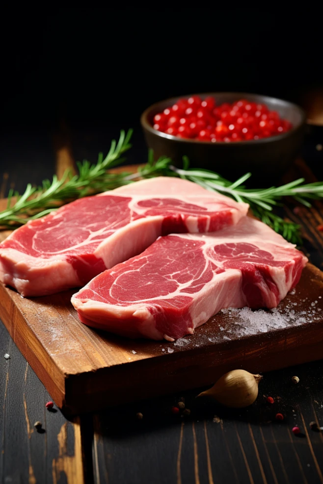 新鲜肉类生鲜摄影图
