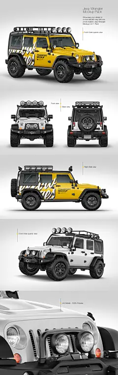 Jeep Wrangler Mockup Pack