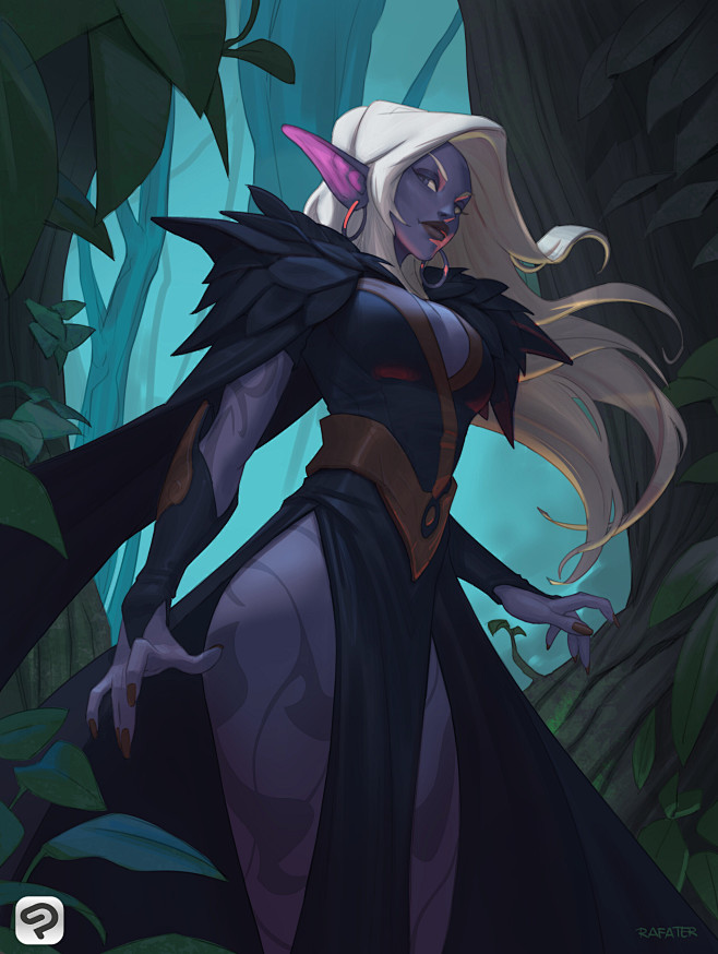 Dark elf in the wood...