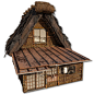 shirakawago village set 3d model max fbx tga unitypackage uasset 40