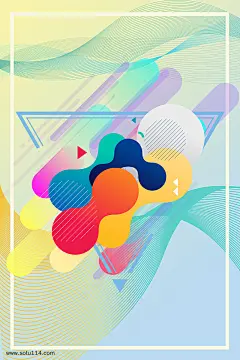 3d创意几何液态抽象流体广告展板海报图片png免抠元素扁平/几何背景装饰免扣图片