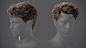 Messy fringe male realtime hairstyle