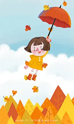 秋色秋风秋味 | 儿童插画师—乌木酱 - 原创作品 - 涂鸦王国插画