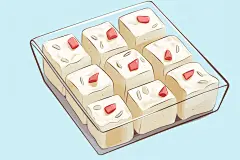 手绘原味炒酸奶元素插画