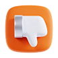 Thumb Down 3D Icon