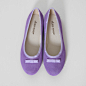 SEED2013新款原创正品日系芭蕾舞蝴蝶结糖果萌紫色羊皮浅口平底鞋