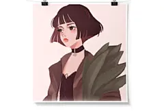 手绘教程！教你绘制半厚涂风格欧美金发少女插画 - 优优教程网