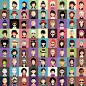 Set of 1.000 Avatars : Set of avatars