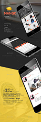 Mango IOS Mobile UI Kit网站界面平面模板素材源文件-淘宝网