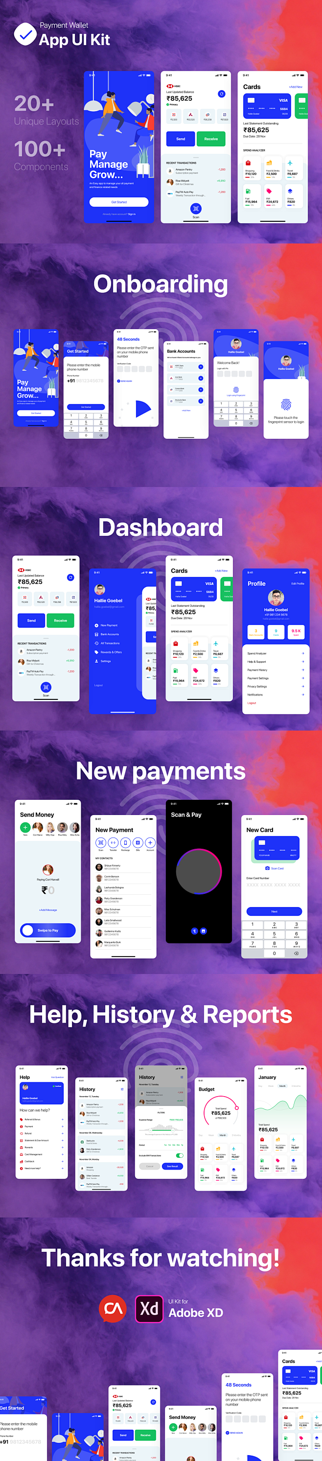 银行金融投资理财app界面UI设计素材