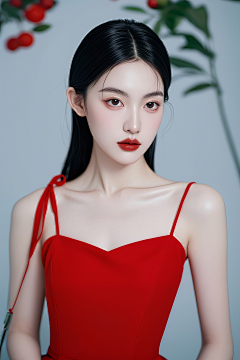 -AYE葉子采集到红色模特