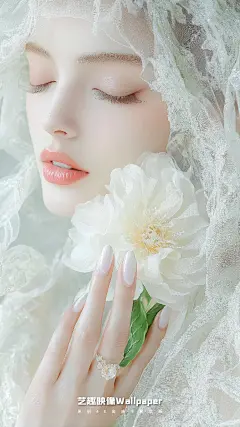春暖花开绿意中的唯美女神壁纸 - 小红书