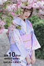 [樱之庭和服]2019新款日本礼物旅游摄影文艺复古纯棉浴衣7件套HJ-淘宝网