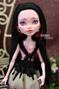 OOAK Monster High Draculaura Custom Repaint by ✤amber Honey✤