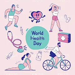 世界健康日素材  - 源文件下载【酷图网】世界健康日,世界卫生日,素材,元素,海报,展板,插画,插图,矢量,健康日,卫生日,健康日海报,卫生日海报,保健,科普,简约,宣传,居民健康宣传,知识,主题,运动,健康生活,海报素材,展板素材,健康生活方式,横幅,健康意识,健身,保健日,背景,健康日素材,健康日元素,人物,线稿,奔跑,瑜伽,骑单车