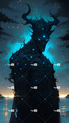 Ai产生的 恶魔 魔鬼 怪物 万圣节 鬼 黑暗的 幻想 颅骨