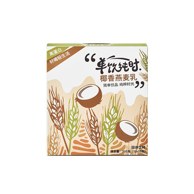 薄荷自营 | 单饮纯时 椰香燕麦乳12袋...