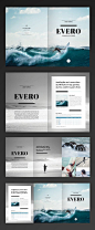 Serif / Lines / Photos / Grid / Black & White Photography  /// Free InDesign Template - Trifold Brochure: 