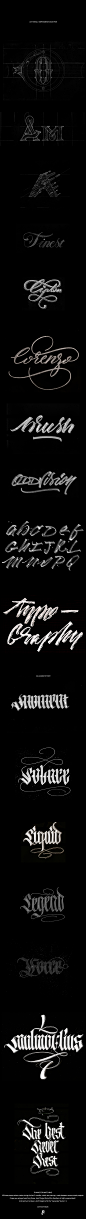 Calligraphy & Lettering 2 : Some typographic pieces done during the last 2 months.All the feedback is appreciated so don't hesitate to leave a like and a comment.