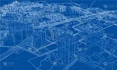 轮廓,概念,城市,金属丝,建筑结构,时尚,地形,三维图形,白色,艺术