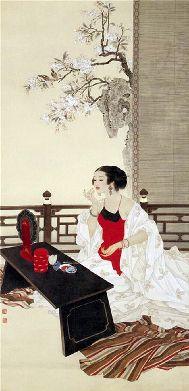 _婷婷袅袅 婉约仕女 _工笔人物采下来 ...