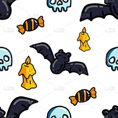四方连续纹样,可爱的,华丽的,十月,怪异,偏好,纺织品,壁纸,问候