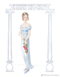 #帝政长裙#
我非常喜欢的一组paper doll，名为 A Regency Lady of Quality，展示了摄政时代晚期的女士服装。
1790晚期，人们崇尚俭朴自然，仿古希腊罗马的高腰长袍开始风靡。1818年前后，浪漫主义逐渐萌芽，欧洲时装重拾华丽，简约的女式高腰长裙上开始增添了许多精致的装饰。
这个时期的高腰长裙，是 ​​​​...展开全文c