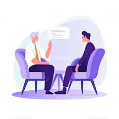 扁平风商务交流插画高清模板免费下载-趣麦麦图