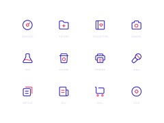 宇宙最全设计库采集到icon-线性图标