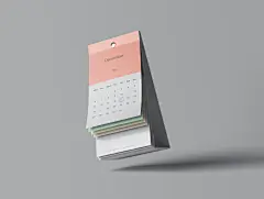 文创精美台历样机效果图设计