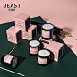 THE BEAST/野兽派 自然气息大罐香氛蜡烛 粉红磨砂包装优雅香薰-tmall.com天猫