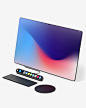 Taptop : The Taptop concept repositions the classic desktop PC from a box with outsourced hardware components into a device which is in the centre of the user interaction. It fuses the cursor optimized desktop interface with a multi-touch control strip, f