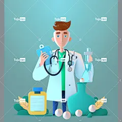 卡通医生医疗素材插画