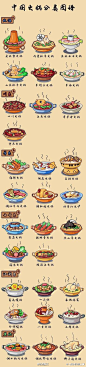 中国火锅分类图，吃了这么多年火锅，竟然不知道还有这么多种类！武汉的应该是属于川系？？