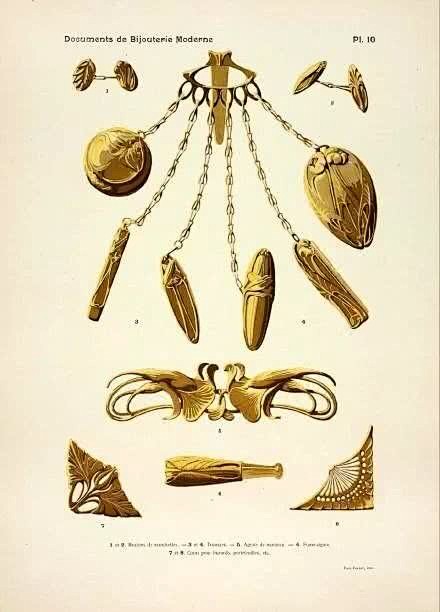 古董珠宝设计图分享