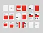 Design layout for a book design layout magazine book a5 wideframe storyboard red paper