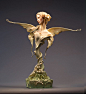 Flora, La Primavera, in Premier air-dry clay, with wood, and paper, painted in acrylic by FOREST ROGERS
