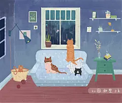 晚安 愿一朝梦醒只剩美好 - 猫空第8届插画比赛 - 猫的天空之城概念书店