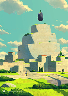 愿愿想画画采集到场景-插画